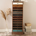 Loft Blue Multicoloured 13 Drawer Unit from Roseland Furniture