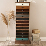 Loft Blue Multicoloured 13 Drawer Unit from Roseland Furniture
