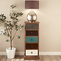 Loft Blue Multicoloured 5 Drawer Unit from Roseland Furniture