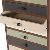 Loft Sage Multicoloured 13 Drawer Unit from Roseland Furniture