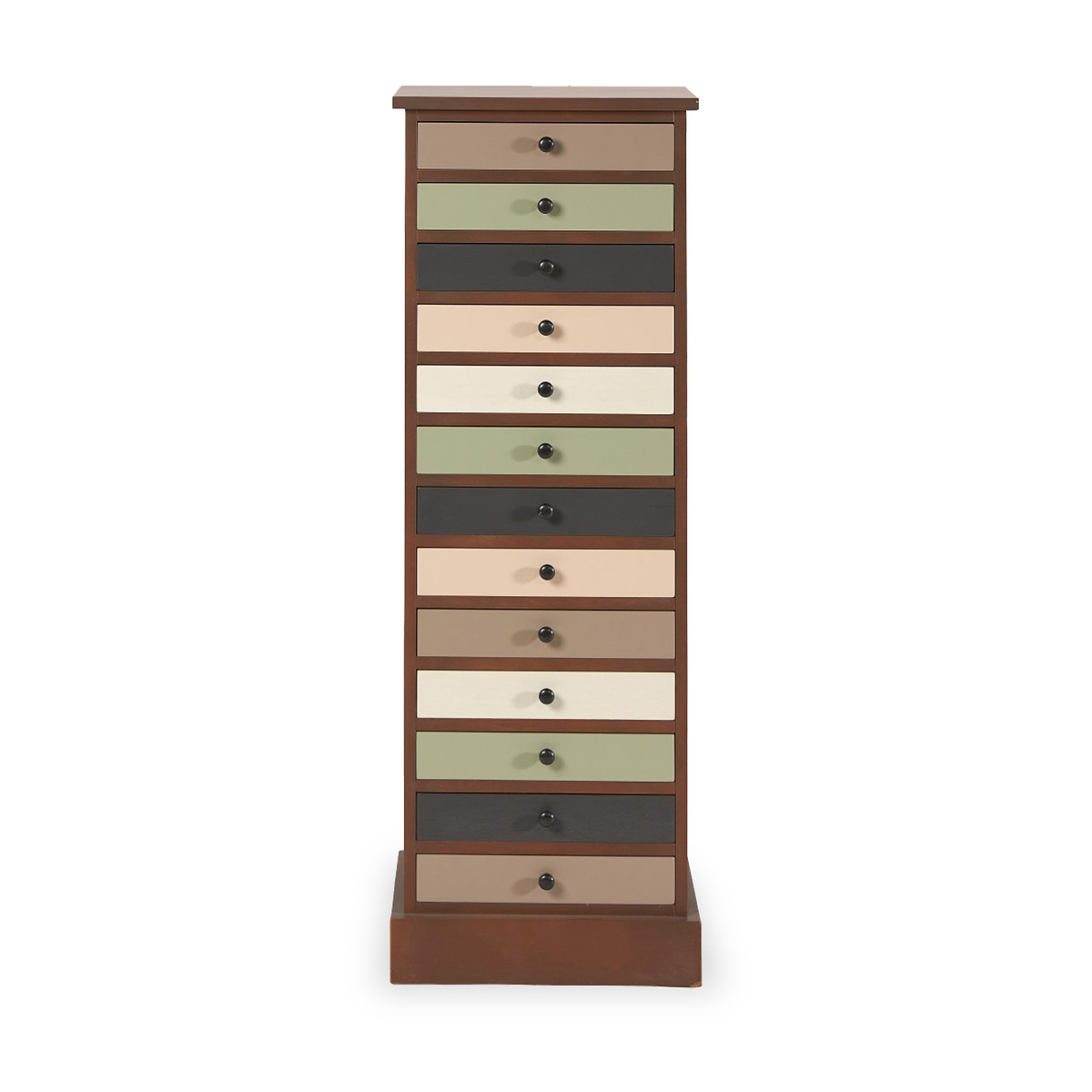 Loft Sage Multicoloured 13 Drawer Unit from Roseland Furniture