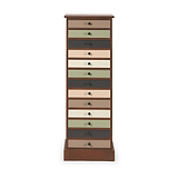 Loft Sage Multicoloured 13 Drawer Unit from Roseland Furniture