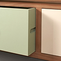 Loft Pine 2 Over 2 Drawer Chest with sage drawer from Roseland Furniture
