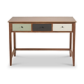 Loft Sage Multicoloured 3 Drawer Desk from Roseland Furniture