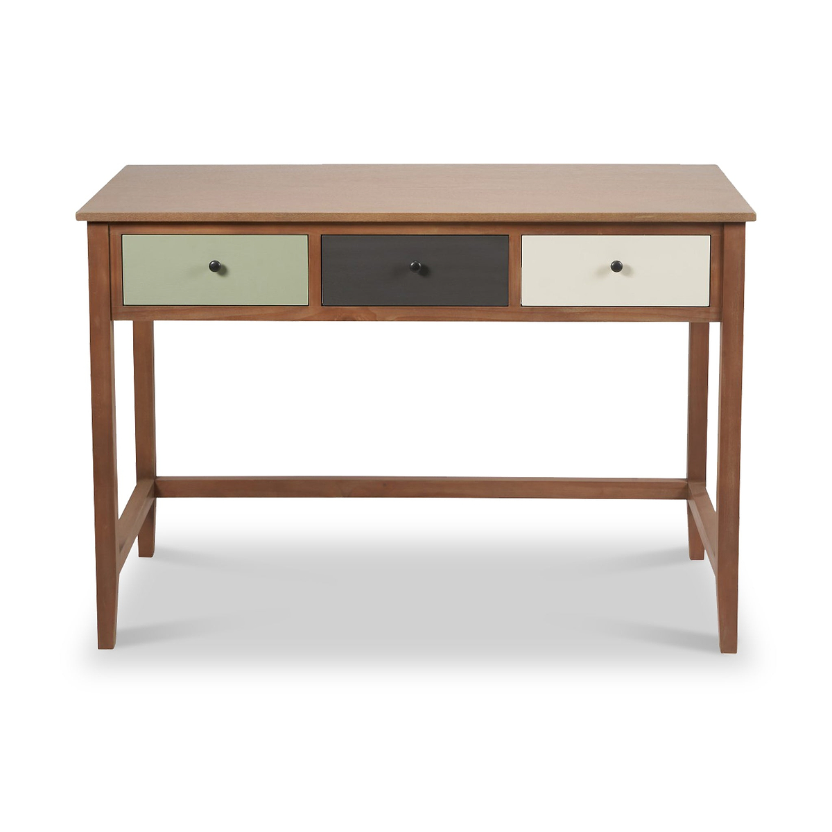Loft Sage Multicoloured 3 Drawer Desk from Roseland Furniture