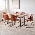 Marca Sand Wash Dining Table from Roseland Furniture