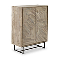 Marca Sand Wash 2 Door Bar Cabinet from Roseland Furniture