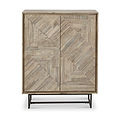 Marca Sand Wash 2 Door Bar Cabinet from Roseland Furniture