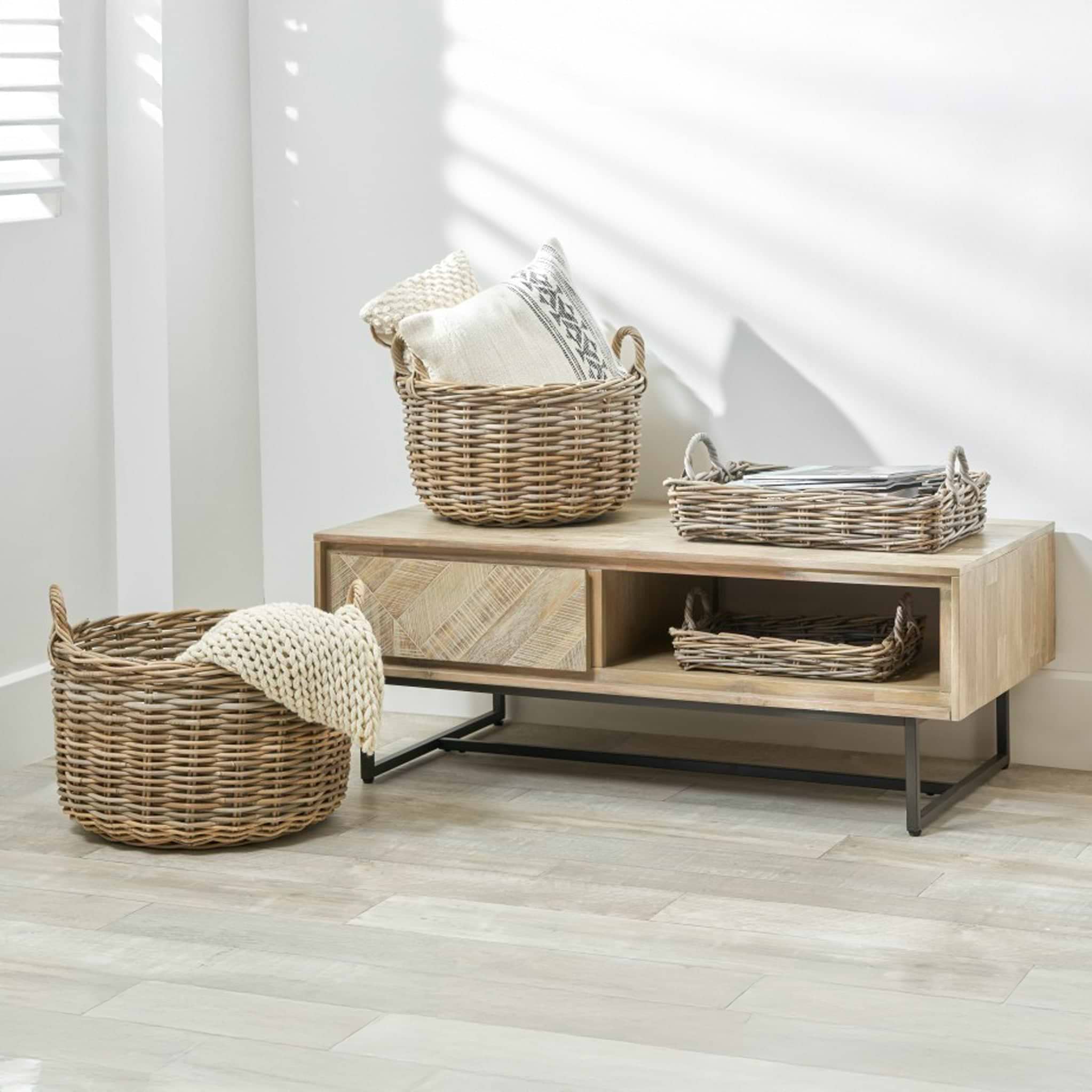 Marca Sand Wash 2 Drawer Coffee Table from Roseland Furniture