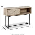 Marca Sand Wash 1 Drawer Console Table from Roseland Furniture