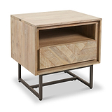 Marca Sand Wash 1 Drawer 1 Shelf Unit from Roseland Furniture