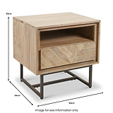 Marca Sand Wash 1 Drawer 1 Shelf Unit from Roseland Furniture