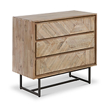 Marca Sand Wash 3 Drawer Unit from Roseland Furniture