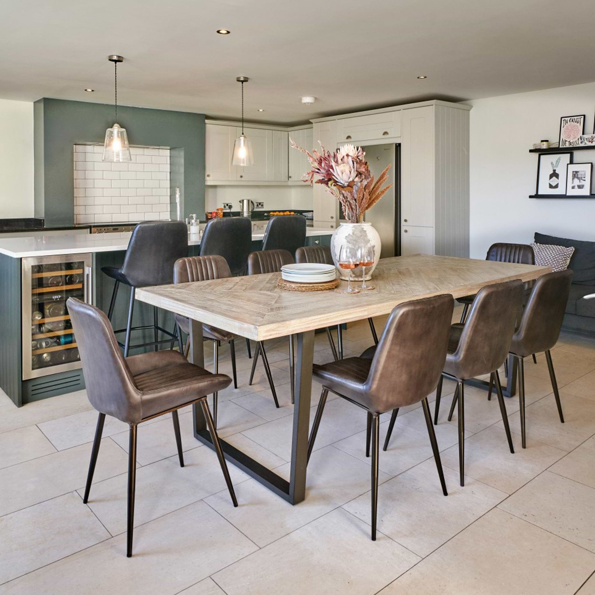 Marca Sand Wash 8 Seater Dining Table from Roseland Furniture