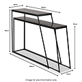 Mashiko So2 Black Console Tables from Roseland Furniture