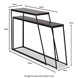 Mashiko So2 Black Console Tables from Roseland Furniture
