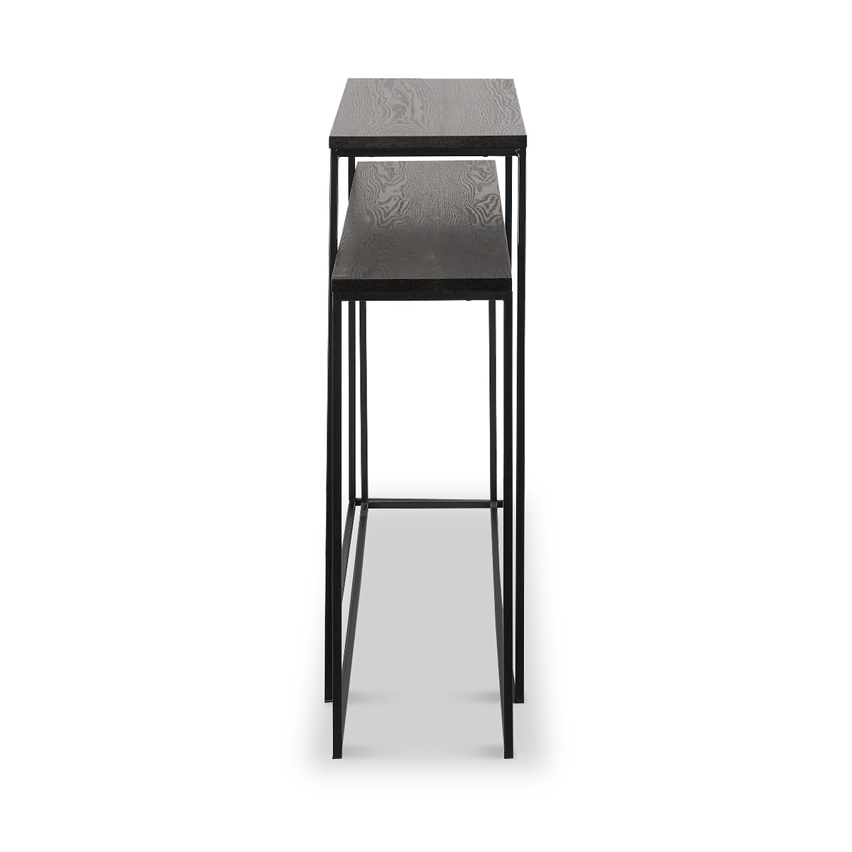 Mashiko So2 Black Console Tables from Roseland Furniture