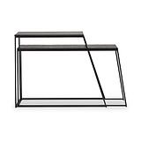 Mashiko So2 Black Console Tables from Roseland Furniture