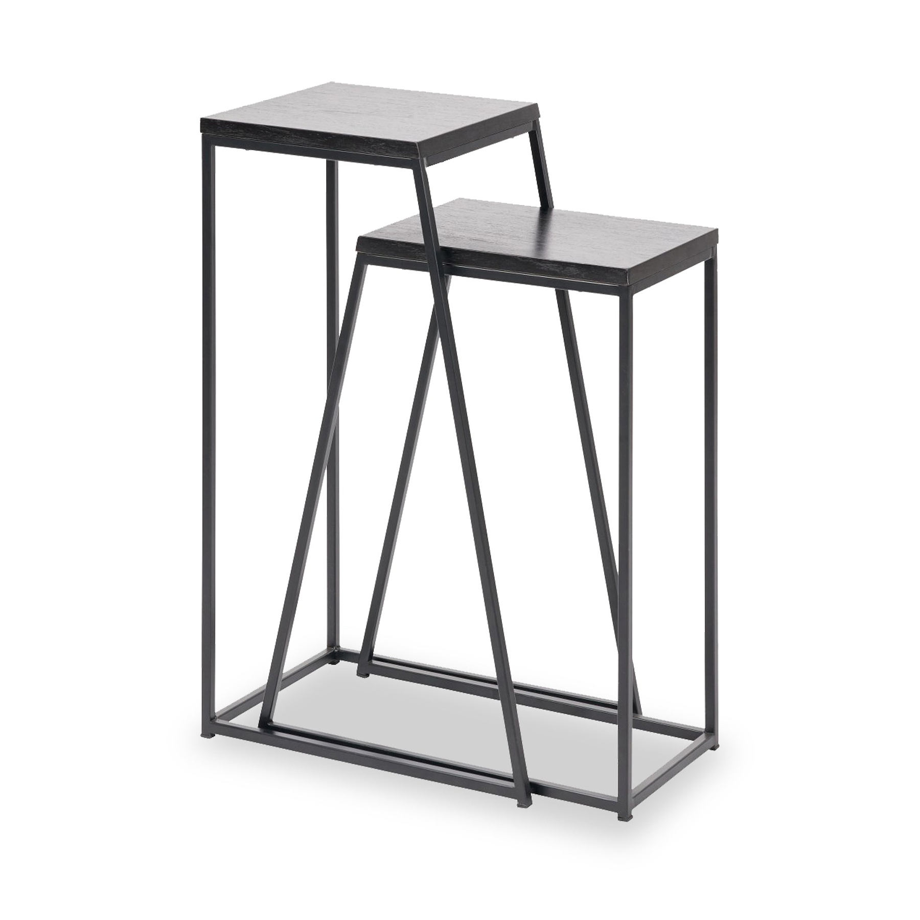 Mashiko So2 Black Side Tables from Roseland Furniture