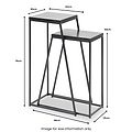 Mashiko So2 Black Side Tables from Roseland Furniture