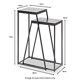 Mashiko So2 Black Side Tables from Roseland Furniture