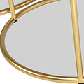 Milly So2 Black Marble and Gold Metal Side Tables from Roseland Furniture