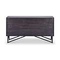 Verde Black 4 Door Sideboard from Roseland Furniture
