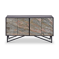 Verde Black 4 Door Sideboard from Roseland Furniture