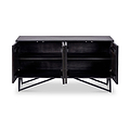 Verde Black 4 Door Sideboard from Roseland Furniture