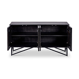 Verde Black 4 Door Sideboard from Roseland Furniture