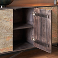 Verde Black 4 Door Sideboard from Roseland Furniture