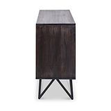 Verde Black 4 Door Sideboard from Roseland Furniture