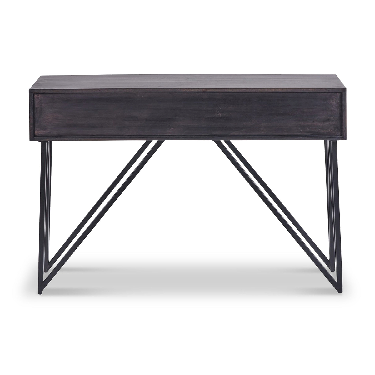 Verde Black 2 Drawer Console Table from Roseland Furniture