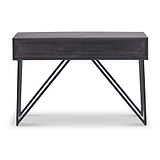 Verde Black 2 Drawer Console Table from Roseland Furniture