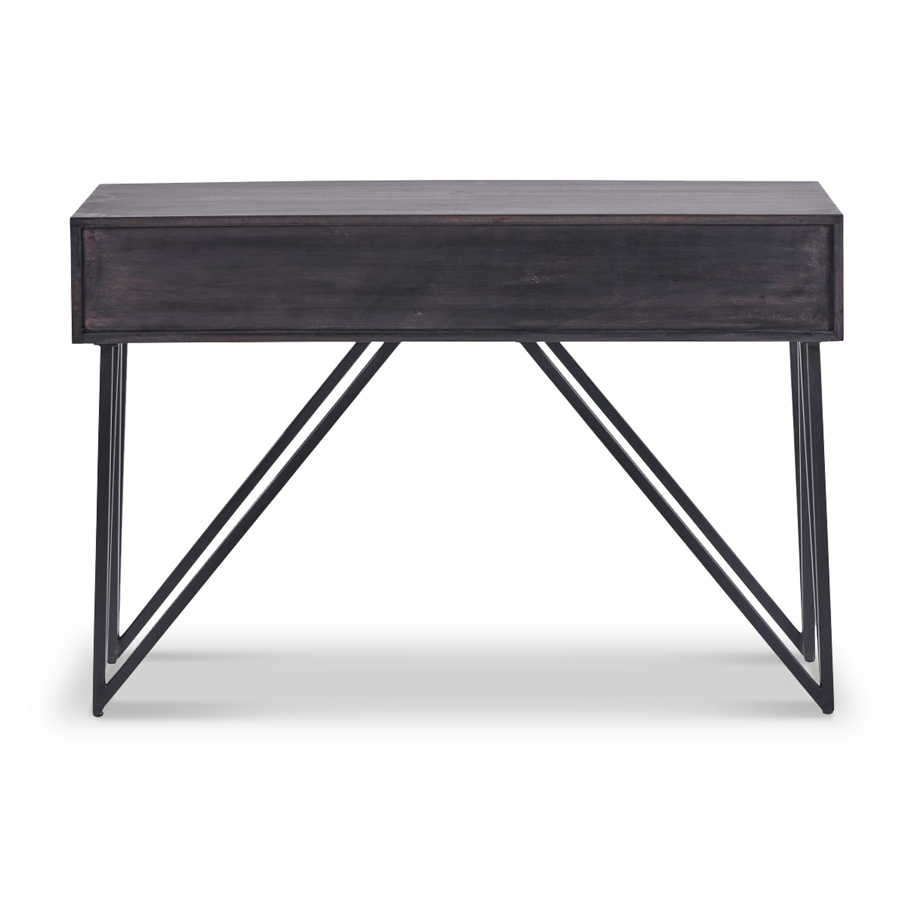 Verde Black 2 Drawer Console Table from Roseland Furniture