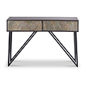 Verde Black 2 Drawer Console Table from Roseland Furniture