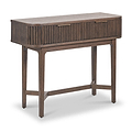 Raie Dark Brown 2 Drawer Console Table from Roseland Furniture