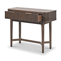 Raie Dark Brown 2 Drawer Console Table from Roseland Furniture