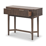 Raie Dark Brown 2 Drawer Console Table from Roseland Furniture