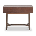 Raie Dark Brown 2 Drawer Console Table from Roseland Furniture