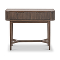 Raie Dark Brown 2 Drawer Console Table from Roseland Furniture