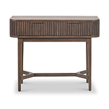 Raie Dark Brown 2 Drawer Console Table from Roseland Furniture