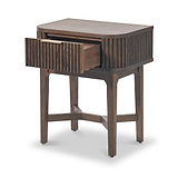 Raie Dark Brown 1 Drawer Unit from Roseland Furniture