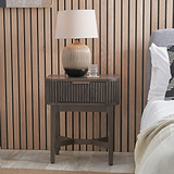 Raie Dark Brown 1 Drawer Unit from Roseland Furniture