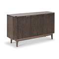 Raie Dark Brown 3 Door Sideboard from Roseland Furniture