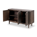 Raie Dark Brown 3 Door Sideboard from Roseland Furniture