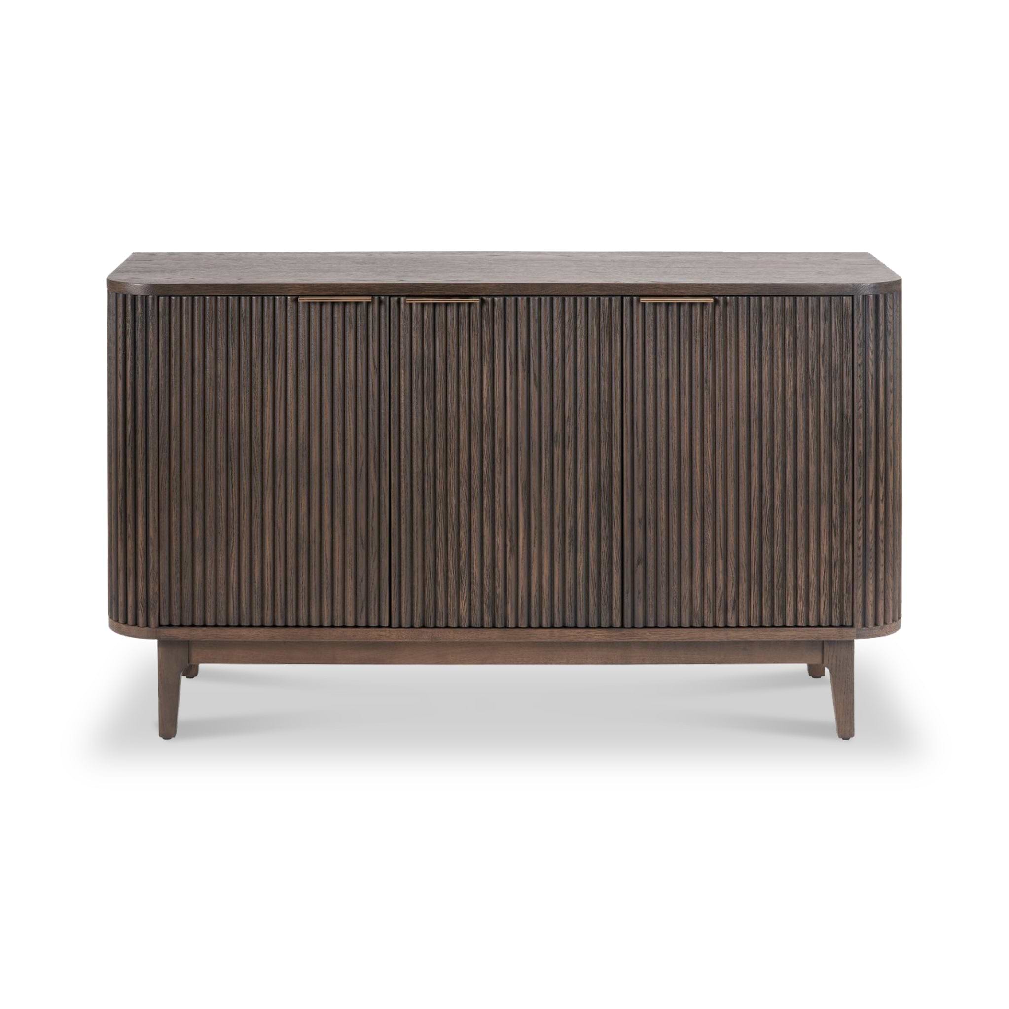 Raie Dark Brown 3 Door Sideboard from Roseland Furniture