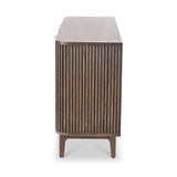 Raie Dark Brown 3 Door Sideboard from Roseland Furniture