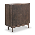 Raie Dark Brown 2 Door Bar Cabinet from Roseland Furniture