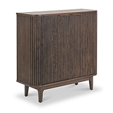 Raie Dark Brown 2 Door Bar Cabinet from Roseland Furniture